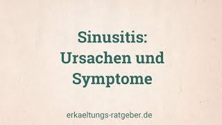 Ursachen und Symptome von Sinusitis [upl. by Auqinehs868]