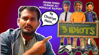 3 idiots Vlogers  Zohaib Pendu  Mukkalaf Rajput  Mubarik Ali  Exposed [upl. by Neliak147]