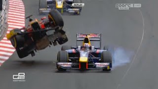 Biggest GP2F2 Crashes at Monaco 20102023 [upl. by Bezanson]