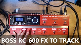 BOSS RC600 HOW TO Assign effect to track [upl. by Anthea470]