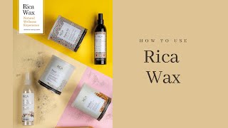 How to use Rica Wax [upl. by Yale]