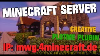 Minecraft Spigot Server  PLOTME Plugin  Creative 1112 [upl. by Goldfinch]