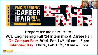 VCU Engineering Spring Internship amp Career Fair  Prepare for the Fair 2024 [upl. by Anis]