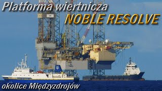 Platforma wiertnicza w okolicach Świnoujścia i Międzyzdrojów  Ferries Channel [upl. by Ania386]