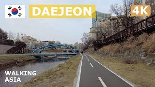 🇰🇷 South Korea Daejeon Yuseong Area amp River Banks Walking Day Tour  4K [upl. by Laure558]