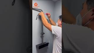 Bathroom Mixer shower Installation🚿 plumbing construction professionalplumbing showershorts [upl. by Harneen]