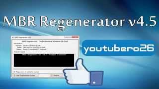 Descargar MBR Regenerator v45 Para Eliminar todo Rastro de activadores fallidos de windows 7 [upl. by Nodarb658]