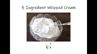 Chantilly Cream  Whipped Cream  Yummy [upl. by Lehcar]