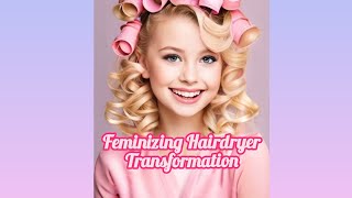 Feminizing Hairdryer Transformation [upl. by Towny]