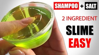 SHAMPOO 1 INGREDIENT SLIME  SALT AND SHAMPOO SLIME RECIPE  HOW TO MAKE SHAMPOO SLIME WITH SALT [upl. by Desi]