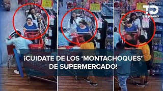 ¡‘Montachoques’ del supermercado Así le roban a personas en tiendas [upl. by Jaela]