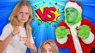 Fun Squad VS Grinch Escape the Babysitter and Save Christmas [upl. by Woodring]