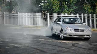 Can A 2002 MercedesBenz E430 Sport W210 Do Donuts Yes [upl. by Nosnek7]