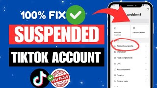 How To Recover Suspended Account On TikTok [upl. by Lertsek887]