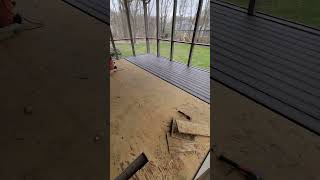 Trex Composite Decking Install Day 1 [upl. by Jona]