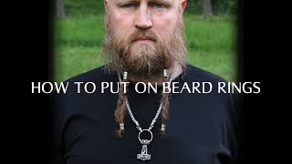 How to put on Beard Rings [upl. by Lemuel708]