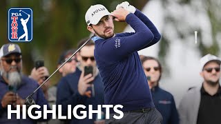 Patrick Cantlay shoots 7under 65  Round 1  Farmers  2024 [upl. by Esinned729]