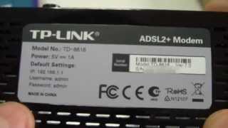 Unboxing of TPLINK TD8616 ADSL2 Modem [upl. by Chastity809]