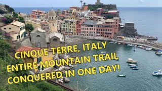 Cinque Terre Trail Conquered In Just One Day Ep 25 Italy 2023 MiniSeries Part 6 [upl. by Naillik]