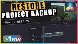 Restore Lost Davinci Resolve Project [upl. by Nerfe975]