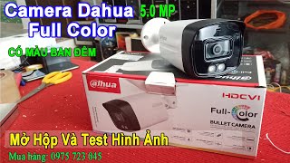 Camera HDCVI 5MP Full Color DAHUA DHHACHFW1509TLMPLED [upl. by Anstice74]