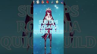 SubDPS Rosaria Build Guide in Just 60 Seconds genshinimpacthindi rosariabuild shorts [upl. by Val]