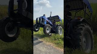 Powertrec Euro 50 trector stant trendingshorts viralvideo automobile kisan farm [upl. by Derreg]