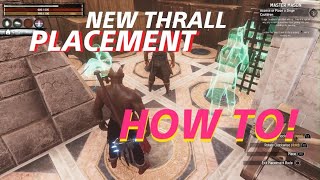 How To Place Thralls like this in NEW Conan Exiles Age of Heroes Update [upl. by Noxas]