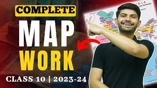 Complete Map Work for Class 10  Secure your 5 Marks in 1 hour  Class 10th SST 202425 [upl. by Gregorius]