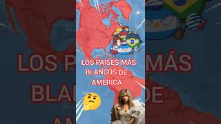 LOS PAISES MÁS BLANCOS DE AMÉRICA countryballs paises historia mapa mexico argentina [upl. by Sanoy]