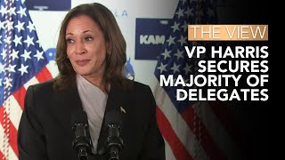 VP Harris Secures Majority Of Delegates  The View [upl. by Acinoreb40]