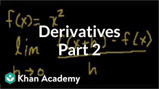 Calculus Derivatives 2  Taking derivatives  Differential Calculus  Khan Academy [upl. by Pancho589]