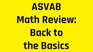 Grammar Heros ASVAB Math Review Back to the Basics of Arithmetic Reasoning Free ASVAB Tutoring [upl. by Amir206]