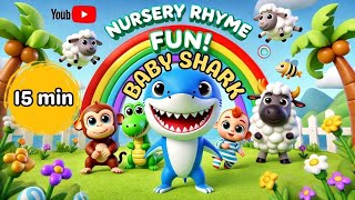 Baby Shark 15 Menit Seru Bersama Ayo Bernyanyi amp Menari dengan Baby Shark dan TemanTeman [upl. by Nadeen]