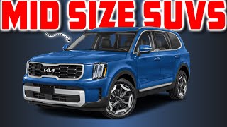 Top 10 Best Mid Size 3 Row SUVs [upl. by Asaert]