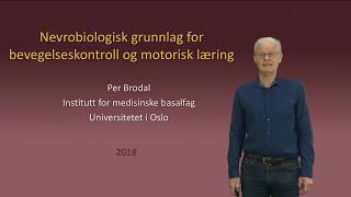 25 Nevrobiologisk grunnlag for kontroll og læring av bevegelser [upl. by Teeniv233]