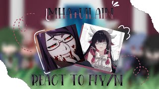 MHAVILAIN REACT TO FYN AS NEW VILAIN 1♡MUIII♡ NO CREDITCRINGE [upl. by Anasus]