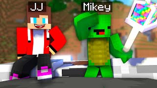 MAIZEN  JJ and Mikey Save the villagers village Magic block In Minecraft Animation [upl. by Karmen]