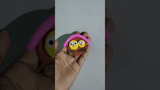 Clay art  lucky owl  owl made by clay  clay se owl kaise bnaye shorts youtubeshorts diy art [upl. by Spielman695]