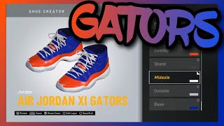 NBA 2K20 Shoe Creator  Air Jordan 11 Custom “Gators” [upl. by Gean]