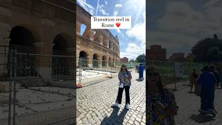 Rome mei transition video banane ka idea 😇🤩  Collesseum tour in Rome  shorts  kabitaskitchen [upl. by Yknip393]