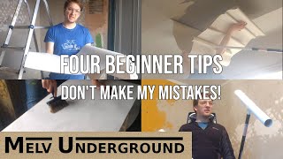 4 Must See Beginner Tips For Papering A Ceiling [upl. by Nebur238]