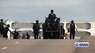 Rep John Lewis Funeral Procession Over Edmund Pettus Bridge [upl. by Dunkin512]