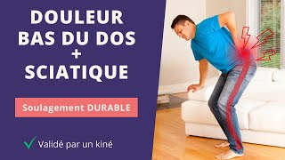 3 exercices pour soulager la douleur BAS DU DOS et SCIATIQUE [upl. by Ive234]