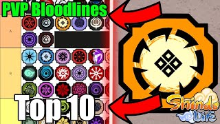 Top 10 BEST Bloodlines For PVP In Shindo Life [upl. by Ovid]