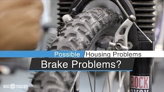 How to diagnose brake rubbing problems on v brakes and other side pull brakes [upl. by Aibsel]