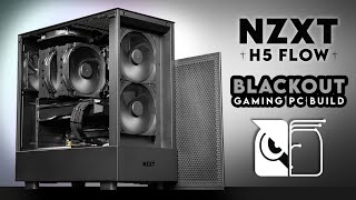 Shhh It’s Lights Out  NZXT H5 Flow Blackout Gaming PC Build  Noctua NHD15  Radeon RX 7900 XT [upl. by Ajax791]