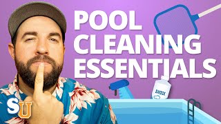 9 POOL CLEANING Supplies You Absolutely Need  Swim University [upl. by Norha480]