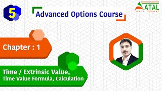 Chapter 1  Basics of Derivatives  Time Value  Extrinsic Value  Formula  Atal Trade Effort [upl. by Yednil]