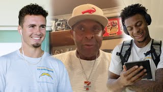 NFL Rookies React To Surprise Messages From Family  LA Chargers [upl. by Aracat]